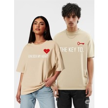 Nevermind Unisex Kadın Erkek The Key To Çift Sevgili T-Shirt 2'li Set Takım