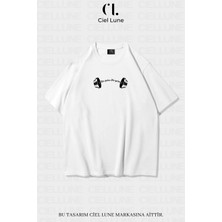 Nevermind Unisex Kadın Erkek No Rain No Gain Baskılı Özel Tasarım Oversize T-Shirt