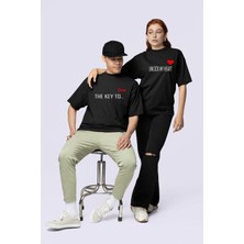 Nevermind Unisex Kadın Erkek The Key To Çift Sevgili T-Shirt 2'li Set Takım