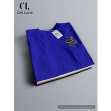 Nevermind Unisex Retro Snake Özel Tasarım - Oversize T-Shirt