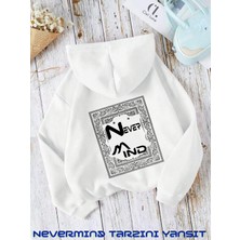 Nevermind Unisex Carpet Regional Baskılı Oversize Baskılı Kapşonlu Sweatshirt 3 Iplik