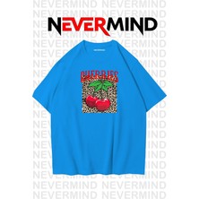 Nevermind Unisex Cherries Baskılı Oversize Tshirt