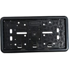 Otohousse Çerçeveli Dikdörtgen  Plakalık Plaka Altlığı Siyah 32X17CM 1 Adet