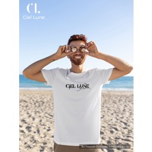 Nevermind Erkek Blocking Graphic Ciel Lune - Oversize T-Shirt