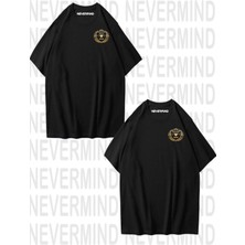 Nevermind Hanımcı/beyci Spor Baskılı Ikili Oversize Sevgili Tshirt Eş Kombini