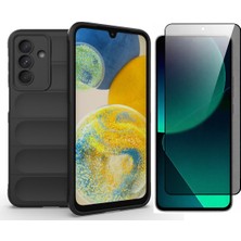 Vendas Samsung Galaxy A56 Kılıf Esnek Tpu Oyuklu Arka Yüzey Tasarımlı Zore Etnik Silikon Kapak + Hayalet Ekran Koruyucu