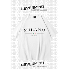 Nevermind Unisex Baskılı Oversize %100 Pamuk T-Shirt