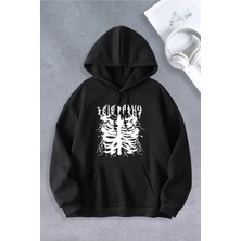 Nevermind Unisex Kadın Erkek Telepathy Baskılı Oversize Sweatshirt