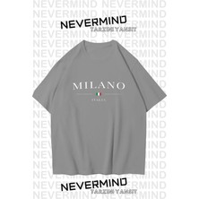 Nevermind Unisex Baskılı Oversize %100 Pamuk T-Shirt