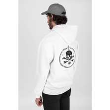 Nevermind Kuru Kafa Baskılı Hoodie, Erkek Kapüşonlu Sweatshirt, Tam Pamuk Kışlık