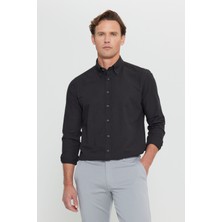 Altınyıldız Classics Slim Fit Dar Kesim Düğmeli Yaka Pamuklu Oxford Gömlek