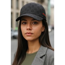 Verahed Unisex Ayarlanabilir Desen ve Motifli Siyah G Şapka Spor Şapka