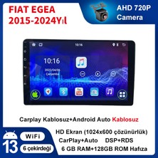 SBAID Fıat Egea  2015-2024YIL 6gb Ram 128GB Rom 9 Inç Ekran Android Multimedya Kablosuz Carplay Navigasyon Araba Teyip Araba Monitör