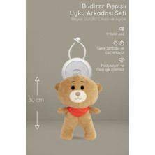 Budizzz Beyaz Gürültü Cihazı | Bebek Uyku Arkadaşı Pembe Fular Ayıcık