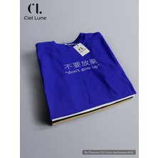 Nevermind Unisex Don't Give Up Özel Tasarım - Oversize T-Shirt