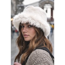 Verahed Rus Kalpak Şapka Kadın Kürk Peluş Kışlık Şapka, Yumuşak Dokulu, Sıcak Tutan Kalpak Model