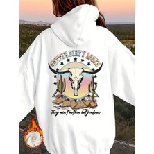 Nevermind Unisex Dirty Looks Baskılı Oversize Baskılı Kapşonlu Sweatshirt 3 Iplik