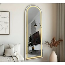 Esenhome DECOR Beyaz Çerçeveli Günışığı Ledli Oval Duvar Aynası 60X180CM