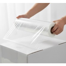 LİNPAŞ BLOWN & CAST EXTRUSION Palet Streç Film 23MIC 50CM x 200MT (Şeffaf) Endüstriyel Ultra Güçlü Sarım