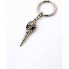 Herşey Nota Raven Beak – Kuş Figürlü Eskitme Gümüş Renk Metal Anahtarlık