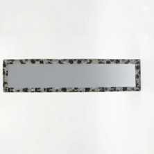 Otohousse Kristal Taşlı Iç Dikiz Aynası Tırnaklı Ayna 29,5X7CM Leopar Desenli