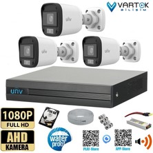 3 Kameralı Unv Full Hd 1080P Ahd Kayıt Seti(Sesli Kamera)