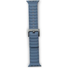 Eco Port Apple Watch 42MM Magnus Mıknatıslı Silikon Kordon - Mavi