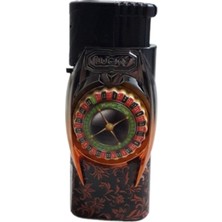 Koko Manyetolu Stres Çarklı Rulet Masası Temalı Gazlı Pürmüz / Rüzgâr Çakmak