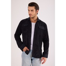 Erkek Regular Fit Fitilli Kalın Kadife Oduncu Gömlek