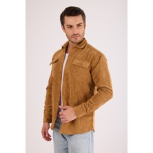 Erkek Regular Fit Fitilli Kalın Kadife Oduncu Gömlek