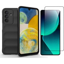 Vendas Samsung Galaxy A36 Kılıf Esnek Tpu Oyuklu Arka Yüzey Tasarımlı Zore Etnik Silikon Kapak + Cam Ekran Koruyucu