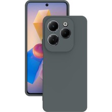 Lenax Leather Infinix Hot 40 Kılıf Kamera Korumalı Silikon Rubber Arka Kapak