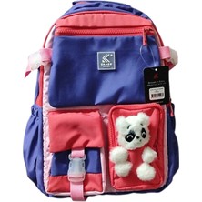 Dağtaş Kırtasiye Skear Apex Ilkokul ve Ortaokul Çantası – Ayıcık Detaylı Lacivert Sırt Çantası