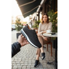 Enoch Hakiki Deri Delik Detaylı Erkek Sneaker Ortopedik Taban