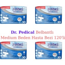 Dr. Pedical Belbantlı Hasta Bezi Medium Beden 120'LI
