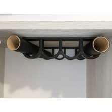 Plasfire Mutfak Rulo Tutucu 4 Gözlü ( Pişirme Kağıdı - Alüminyum Folyo Vs Rulolarınızı Düzenler) 1 Adet