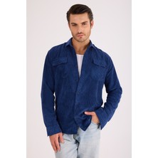 Erkek Regular Fit Fitilli Kalın Kadife Oduncu Gömlek