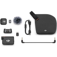 DJI Mic Mini 1 Verici + 1 Alıcı – Kablosuz Tek Kişilik Mikrofon Seti | Ithalatçı Garantili
