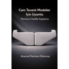 Voltrex Design Rifter-Berlingo-Proace-Doblo-Opel Cam Tavanlı Ara Bölme Demiri Kapakları 2 Adet Premium