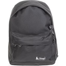Okapi Siyah Sırt Çantası – Okul ve Günlük Kullanım Için Zamansız Tasarım
