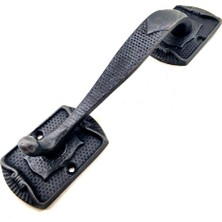 Skygo Antika Tarz Dekoratif Pirinç Ayak Tip Büyük Kapı Çekme Kolu - 220X50MM, Oksit