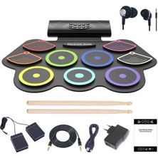 Jwin JD-205 9 Pedli Dijital Davul - Bateri Seti + Kulaklık Hediyeli