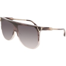 Victoria Beckham Vb 643S 030  63 Striped Grey (Çizgili Gri) Kadın Güneş Gözlüğü - Shield/maske