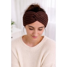 NurEra Design Örgü Kışlık Saç Bandanası