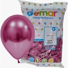 Gamer Gemar #064 Parlak Fuşya Metalik Balon - 28 cm (11")