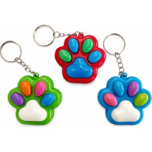 Moderncevher Renkli Patiler Yumuşak Dokulu Fidget Anahtarlık Serisi