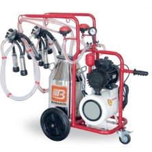 Bartech Universal Kuru Pompa Çift Süt Sağım Makinesi 40 Litre Paslanmaz Güğüm