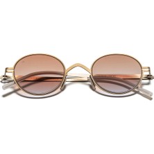 Eye Of Horus EOH5000 C2 Kahverengi Ultra Hafif Metal Yuvarlak Unisex Güneş Gözlüğü