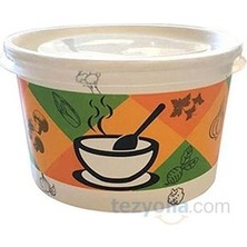Kapaklı Karton Çorba Kasesi 500 Adet