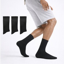 Kral Socks Erkek 3 Çift Ter Emici Havlu Taban Dikişsiz Pamuk Soket Tenis Çorabı